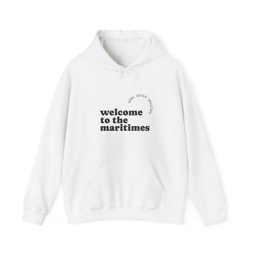 'Welcome to the Maritimes' Cozy Hooded Sweatshirt