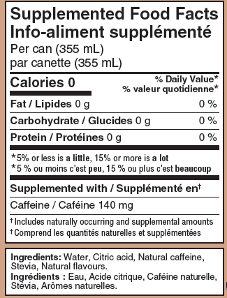 Work Water Energy Drink - Lemon Iced Tea 24 x 355mL