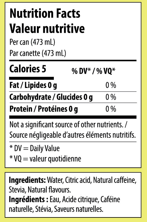 Work Water Energy Drink - Lemon 12 x 473mL