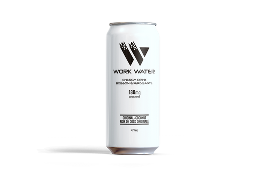 Work Water Energy Drink - Original-Coconut 12 x 473mL