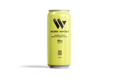 Work Water Energy Drink - Lemon 12 x 473mL